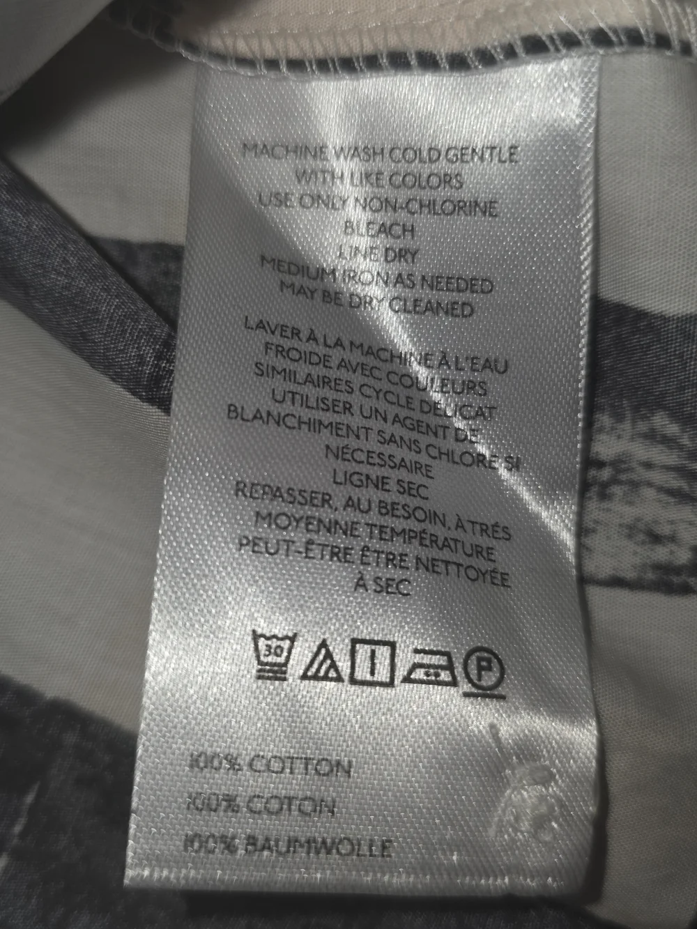 Maeve by Anthropologie Bettina Shirt Dress black/white abstract print, XS NWT - Picture 9 of 9